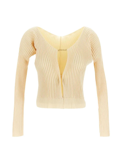 Jacquemus La Maille Pralu Lounge In Yellow