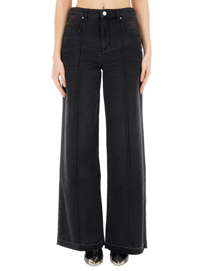 Isabel Marant Noldy Wide Leg In Nero