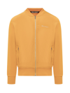 Palm Angels Sweatshirt With Classic Logo Embroidery In Orange-off White