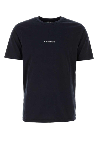 C.p. Company Jersey Garment Dyed T-shirt In Blu