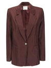 Forte Forte Forte_forte Chic Taffettas Boxy Jacket Clothing In Marrone