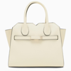 Valextra Mini Parchment-coloured Milan Bag In Bianco