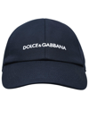 DOLCE & GABBANA LOGO EMBROIDERED BASEBALL CAP