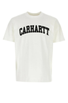 CARHARTT WHITE COTTON S/S UNIVERSITY T-SHIRT