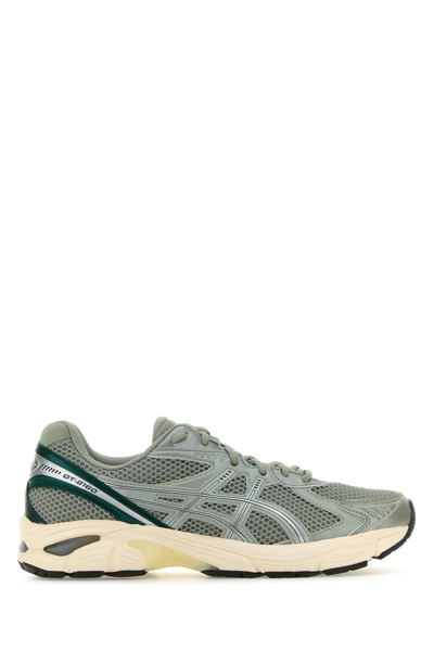 Asics Multicolor Mesh And Synthetic Leather Gt-2160 Sneakers In Seal Grey/jewel Green