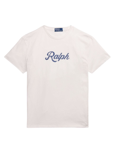 Polo Ralph Lauren Classic Fit Jersey Graphic Tee In White