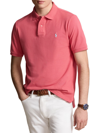 Polo Ralph Lauren Custom Slim Fit Mesh Polo Shirt In Red