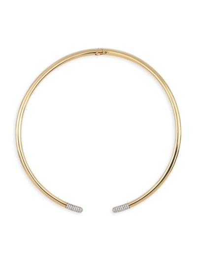 Rainbow K Women's Tube 14k Yellow Gold & 1.5 Tcw Diamond Necklace