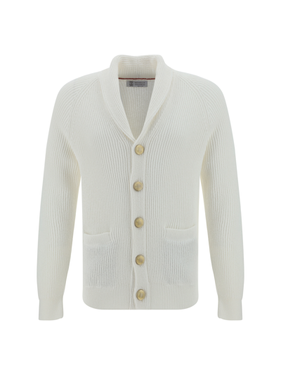 Brunello Cucinelli Cardigan In White