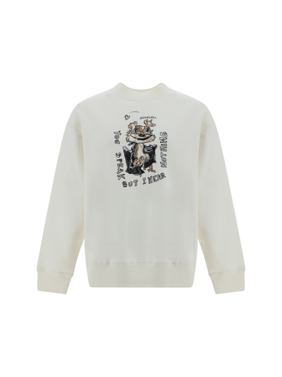 Domrebel Speak Sweatshirt In Ivory