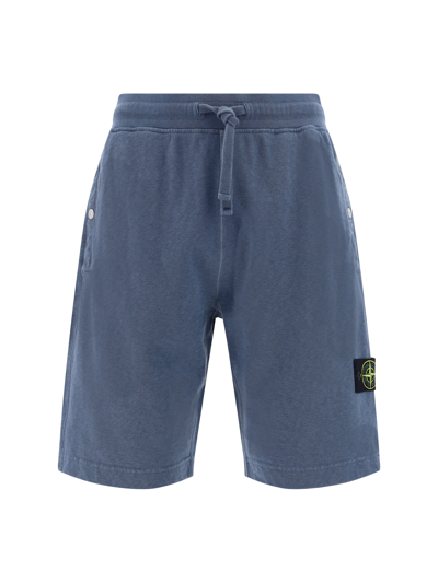 Stone Island Shorts In Blue