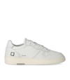Date Court Sneakers In White Suede And Leather In White