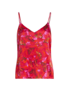 L AGENCE WOMEN'S JANE BUTTERFLY-PRINT SILK CAMISOLE