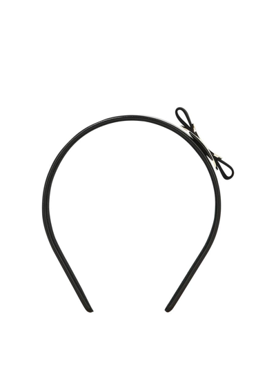 Ferragamo Hairband With Vara Bow In Black