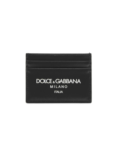 Dolce & Gabbana Designer Men's Bags Portacarte In Pelle In Black