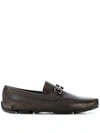 Ferragamo Gancio Horsebit Loafers In Brown
