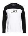 Ea7 Man T-shirt White Size Xs Cotton