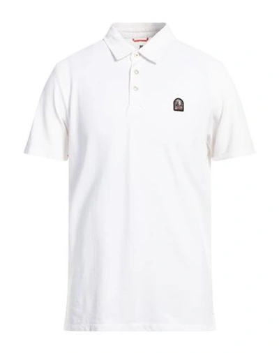 Parajumpers Man Polo Shirt Off White Size 3xl Cotton