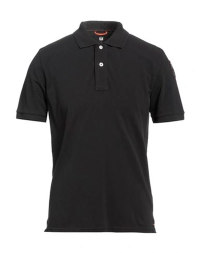 PARAJUMPERS PARAJUMPERS MAN POLO SHIRT BLACK SIZE XXL COTTON