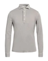 Filippo De Laurentiis Man Polo Shirt Dove Grey Size 38 Cotton