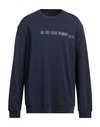 Armani Exchange Man Sweatshirt Blue Size M Cotton, Polyester, Elastane