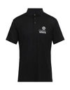 Giorgio Armani Man Polo Shirt Black Size 38 Viscose, Elastane, Polyester