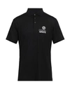 Giorgio Armani Embroidered-logo Short-sleeved Polo Shirt In Black