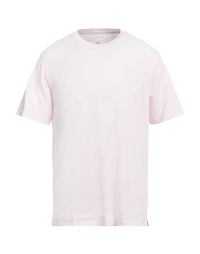 Fedeli Man T-shirt Light Pink Size 50 Organic Cotton In Pink