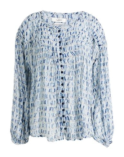 Marant Etoile Marant Étoile Woman Top Sky Blue Size 8 Viscose