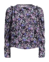 Isabel Marant Woman Brunille Blouse In Purple Floral Silk In Purple
