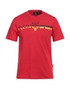 Plein Sport Man T-shirt Red Size S Cotton