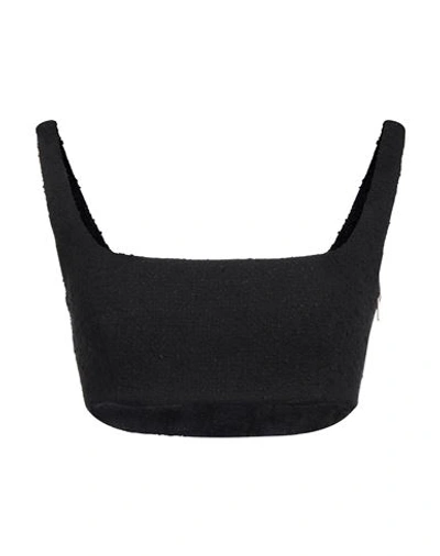 Pinko Woman Top Black Size 6 Cotton, Polyester, Acrylic