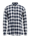 Dsquared2 Man Shirt Blue Size 44 Cotton, Viscose, Lyocell In Blue