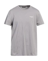 Balmain Man T-shirt Grey Size Xl Cotton
