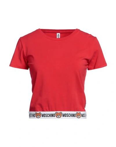 Moschino Woman Undershirt Red Size Xl Cotton, Elastane In Red