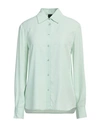 Pinko Woman Shirt Light Green Size 4 Acetate, Silk