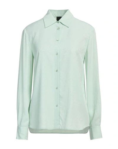 Pinko Woman Shirt Light Green Size 4 Acetate, Silk