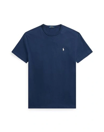Polo Ralph Lauren Classic Fit Jersey Crewneck T-shirt Man T-shirt Navy Blue Size L Cotton
