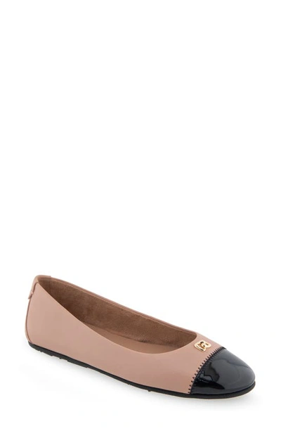 Aerosoles Piper Casual-ballet-wedge In Blush Leather