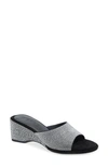 Aerosoles New Year Studded Mule In Black/ Clear