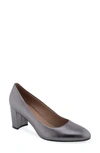 Aerosoles Betsy Pump In Gunmetal Metallic Leather