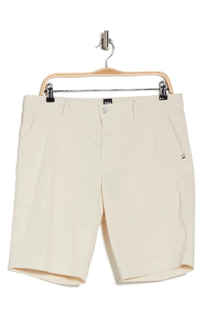 Hugo Boss Slice Shorts In Open White
