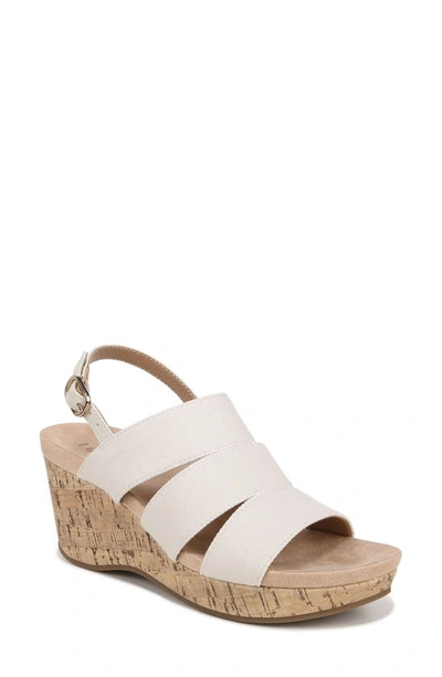 Lifestride Darby Platform Wedge Sandal In Bone