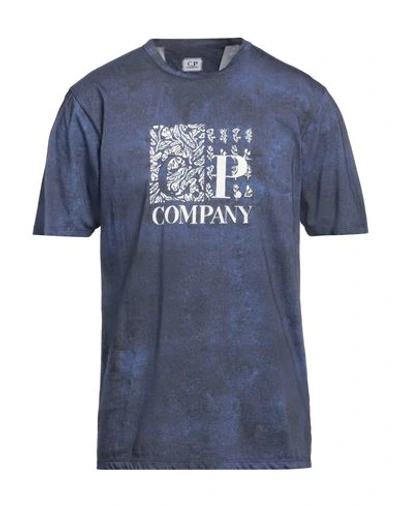C.p. Company C. P. Company Man T-shirt Navy Blue Size Xl Cotton