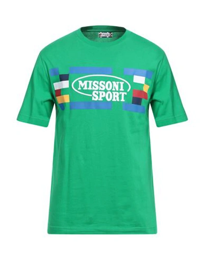 Missoni Man T-shirt Green Size L Cotton