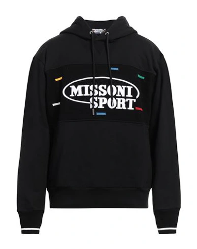 Missoni Man Sweatshirt Black Size Xxl Cotton