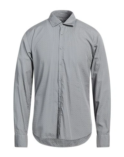 Rossopuro Man Shirt Grey Size 15 ¾ Cotton