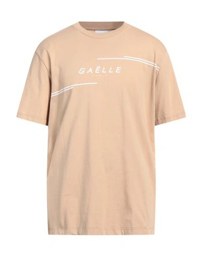 Gaelle Paris Gaëlle Paris Man T-shirt Sand Size S Cotton In Beige