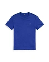 Polo Ralph Lauren Custom Slim Fit Jersey Crewneck T-shirt Man T-shirt Navy Blue Size L Cotton