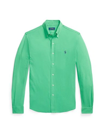 Polo Ralph Lauren Man Shirt Green Size L Cotton